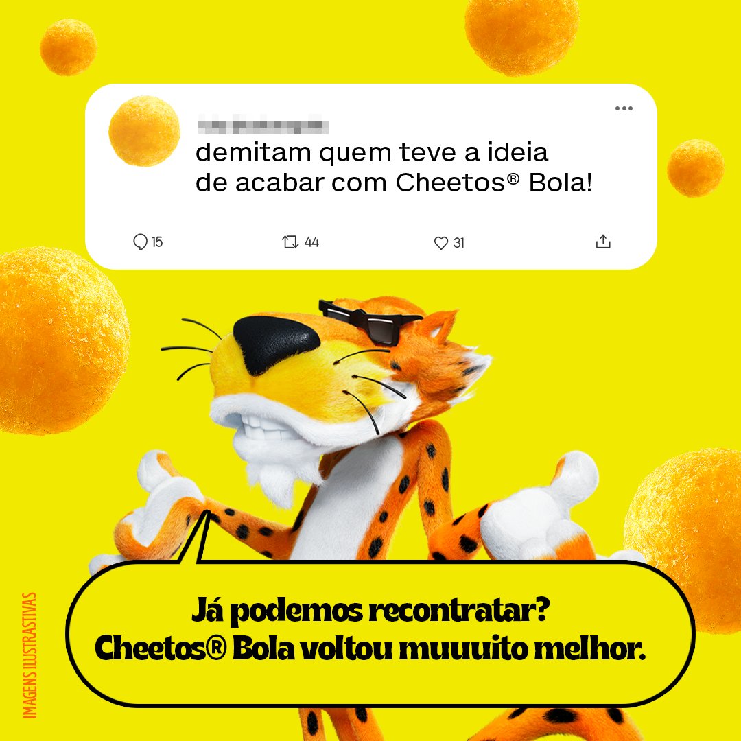 Chester Cheetah on X: Atendendo a pedidos dramáticos, Cheetos