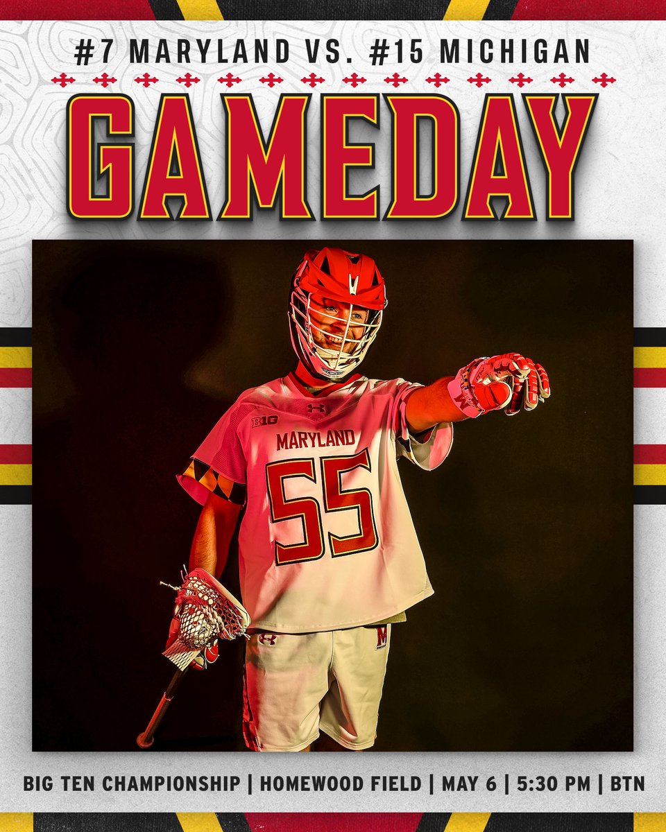 Championship Saturday!

🆚 #15 Michigan
📍 Baltimore, MD
📺 (BTN) go.umd.edu/b1gbtn
📊 go.umd.edu/3S9ptqs
📰 go.umd.edu/3AVZcnI

#BeTheBest