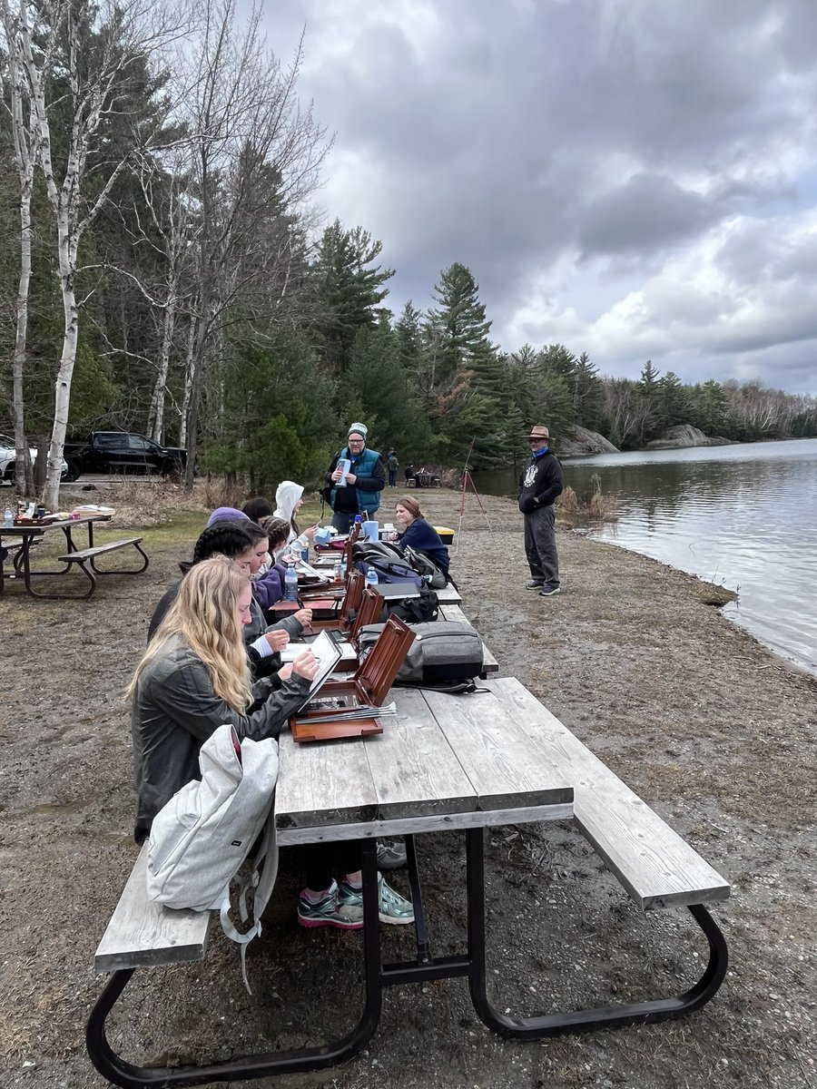 sbauld71's tweet image. It’s time to VanGogh back home! - thanks Killarney for all your beauty but most importantly, thanks to a wonderful group of @theyorkschool students who painted, laughed, learned and connected with nature and one another 🎨❤️