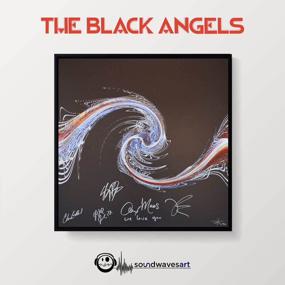 The Black Angels (@theblackangels) on Twitter photo We recently teamed up with new friends <a href="/Soundwaves_Art/">Soundwaves Art</a> to autograph artwork made from the sound waves of “Young Men Dead”. All profits from these limited-edition canvases go to support @SimsFoundation Get one here: soundwavesartfoundation.com/collections/th… We recently teamed up with new friends <a href="/Soundwaves_Art/">Soundwaves Art</a> to autograph artwork made from the sound waves of “Young Men Dead”. All profits from these limited-edition canvases go to support @SimsFoundation Get one here: soundwavesartfoundation.com/collections/th…