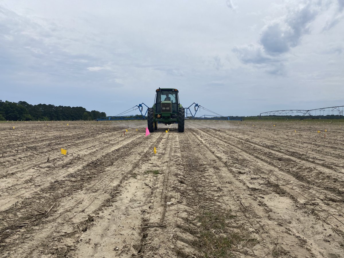 We planted our cotton trials yesterday and sprayed pre- and post emergence herbicides today. Thanks to Chuck, Ethan, and Maynard…⁦<a href="/IanMSmall1/">Ian M. Small</a>⁩ ⁦<a href="/bagarunjamin1/">Sheeja George</a>⁩ ⁦<a href="/ufifasnfrec/">UF IFAS NFREC</a>⁩