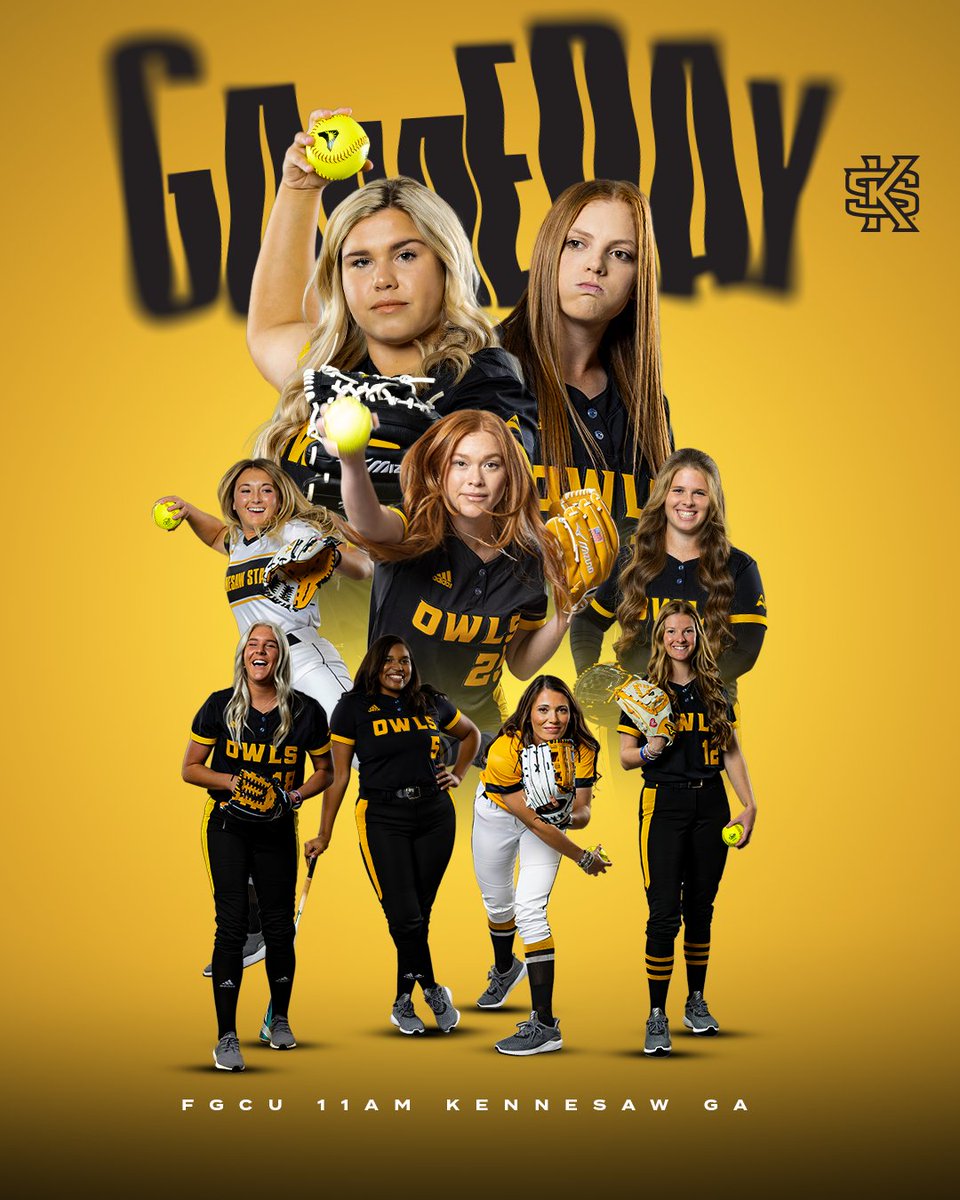 KSUOwlsSB's tweet photo. Big Sunday in 𝐓𝐡𝐞 𝐒𝐚𝐰 ‼️

🎓 Senior Day
✍️ Postgame Autographs
🏟️ Bailey Park
📍 The Saw
🆚 @FGCU_Softball
⏰ 11:00 a.m.
📺 @KSUOwlNetwork

#𝐎𝐧𝐞𝐇𝐞𝐚𝐫𝐭 | #𝐓𝐡𝐞𝐒𝐚𝐰 🦉 https://t.co/Q7ZDWrzWfT