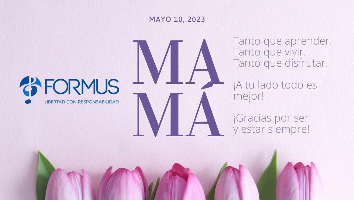 FormusEduMx's tweet photo. Tanto que aprender.
Tanto que vivir.
Tanto que disfrutar.
¡A tu lado todo es mejor!
¡Gracias mamá por ser y estar siempre!
@Formus @DíaMamá https://t.co/TCyWF3bxDE