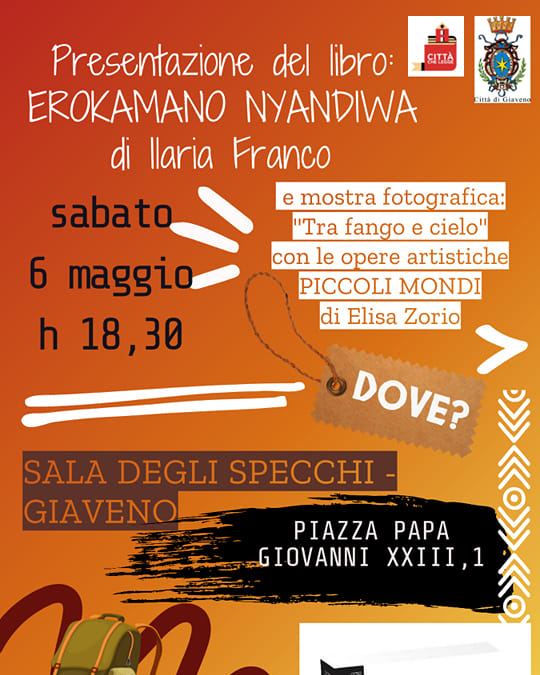 impremix's tweet photo. A Giaveno, nella Sala degli spechi, Ilaria Franco condividerà con il suo pubblico le esperienze indimenticabili di un viaggio in Africa.

Le parole nel suo romanzo e le opere artistiche  ospitate nel contesto, ci accompagneranno in una cultura che conosciamo poco o per nulla. https://t.co/L1OGttqtk2