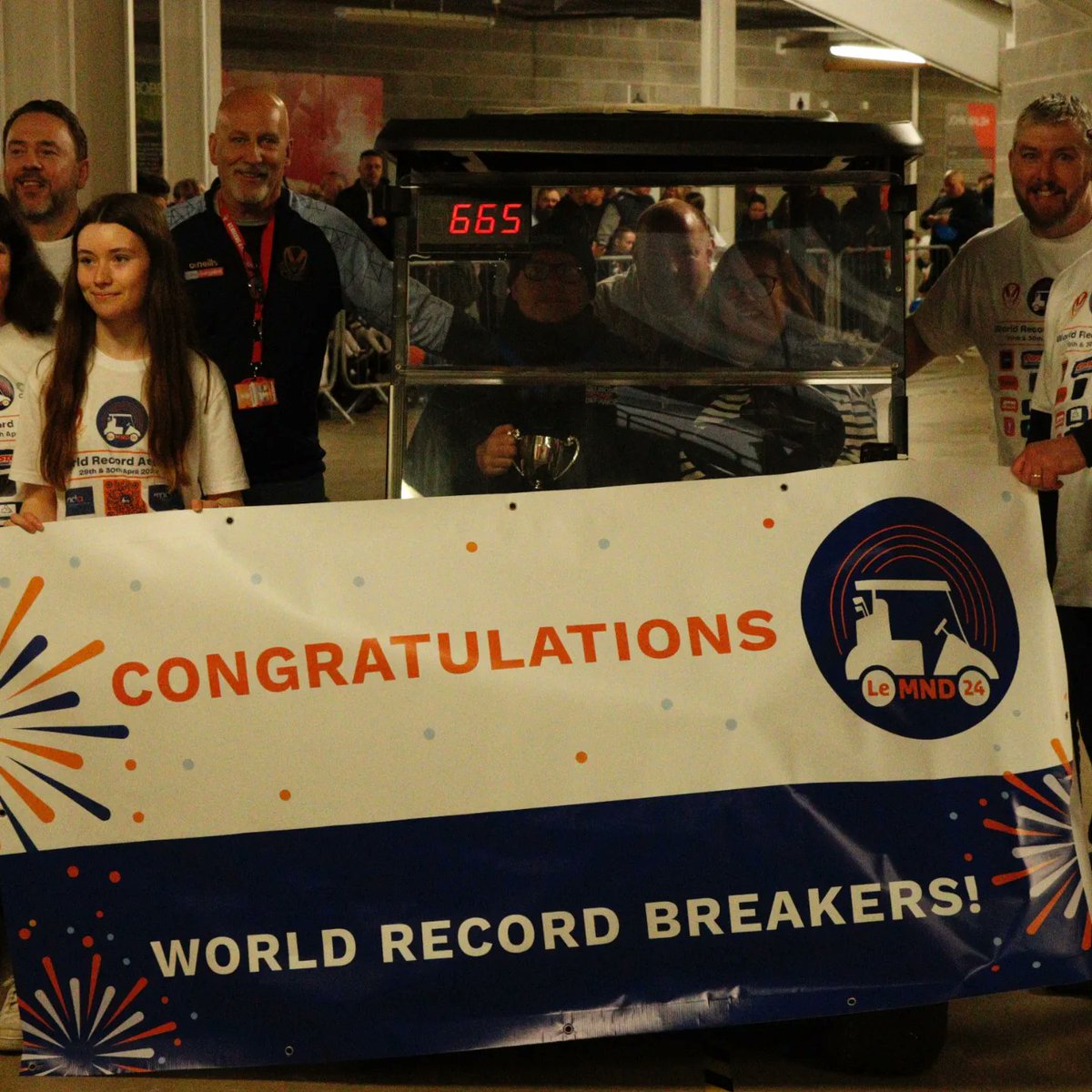 Our thanks to @saints1890 aren't just for the weekend, they stretch back to mid-Jan when they first said Yes and they've said Yes to everything ever since ❤️🤍

In what other sport would the World Champions hand over their stadium to 5 morons in a golf buggy ❤️🤍