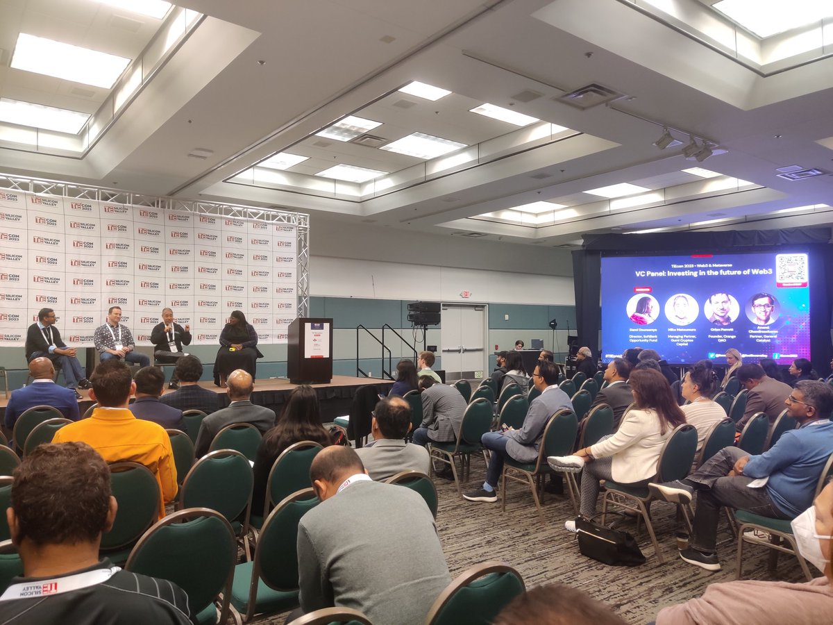 poonamdk's tweet photo. VC Panel on "Investing in the future of Web3" @DamiOsunsanya @OpportunityFund  #TiEcon2023 #Web3 &amp; #Metaverse on 5.5.23 11:30 AM, @SantaClara_CC Hall J&amp;K @TiESV @mikojava @GumiCryptos @OrionParrott @OrangeDAOxyz
@SirBlueBorg @generalcatalyst https://t.co/oa5DRtvIIs