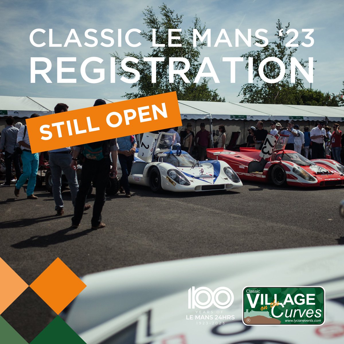 Lycianevents's tweet photo. As we are getting closer to the Le Mans 24hr race, the countdown is also on to the Classic Le Mans which is back this year! 🏁 We still have availability to join us at Village on the Curves! 

👉 https://t.co/chudAzJ9dU 

#lycianevents #villageonthecurves #classiclemans https://t.co/QH4bYuFyQv
