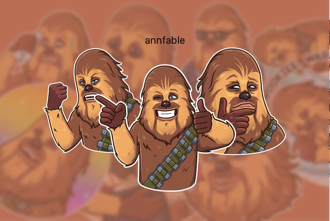 artlionapp's tweet photo. FREE fan stickers with Chewbacca @starwars  © @Lucasfilm  #Disney  💫🪐Author: annfable.

link: https://t.co/SigPnlEYPd

#StarWarsDay #StarWars #chewbacca #lucasfilm #stickers #stickershop #stickerart #wasticker #makeprivacystick #whatsapp #signal #imessage #free #freestickers https://t.co/okkzX3GaFl