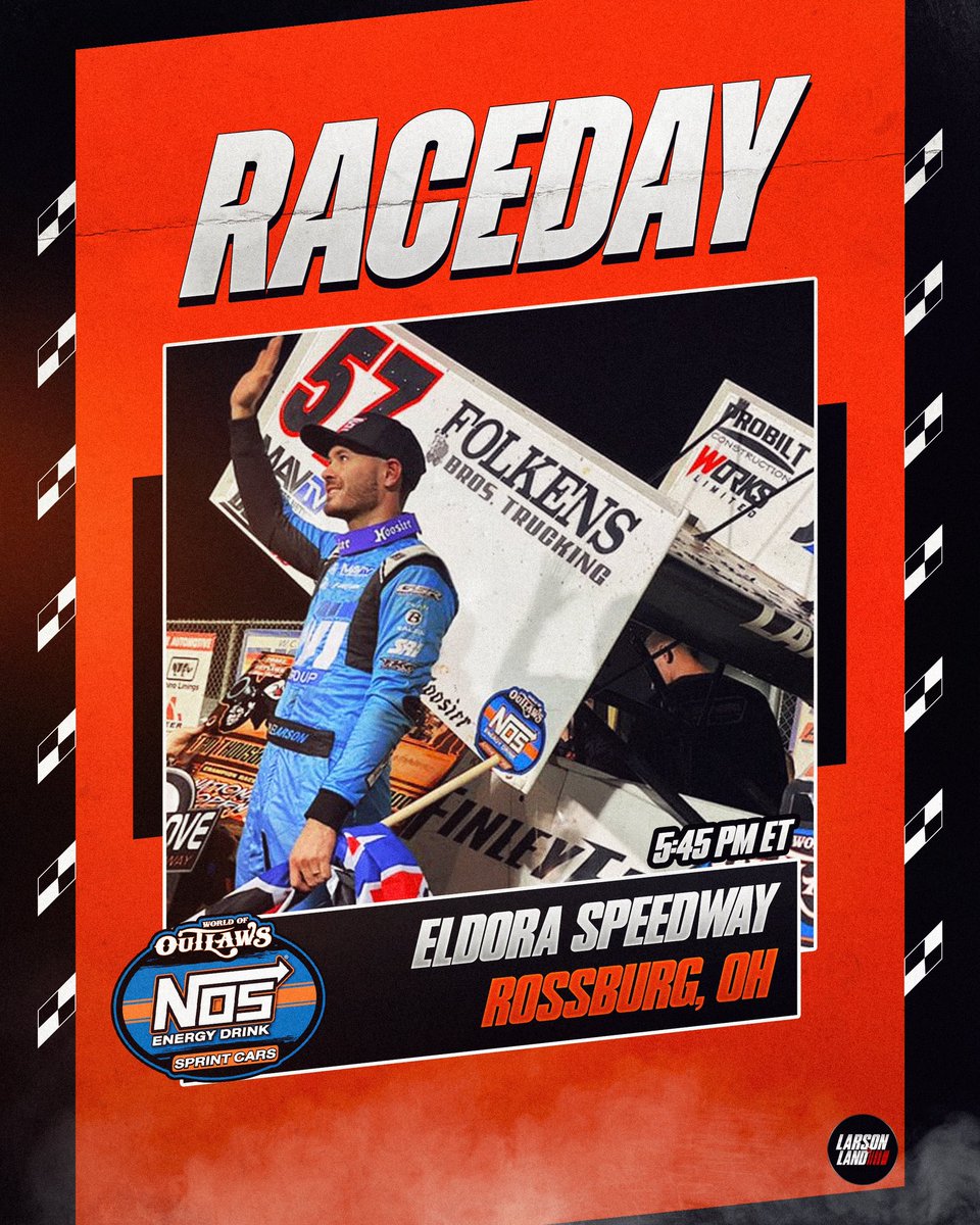 It is raceday once again for Kyle Larson as he heads to Eldora tonight to race with the Outlaws. Yung Money is coming off of a win last night with ASCOC, and is looking to go 2/2 this week.

#kylelarson #sprintcarracing #worldofoutlaws #floracing #grassrootsracing