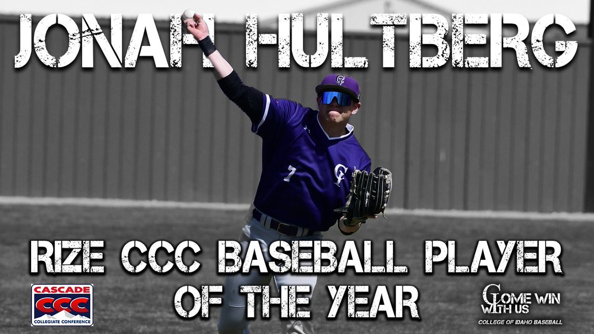 BASE | After another remarkable season, <a href="/GoYotesBB/">Yotes Baseball</a> Jonah Hultberg has earned himself back-to-back Rize CCC Baseball Player of the Year honors! #ComeWinWithUs