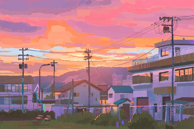 i did exactly 4 pieces for this tweet, not because im slow #Pleinairpril #pleinairpril2023