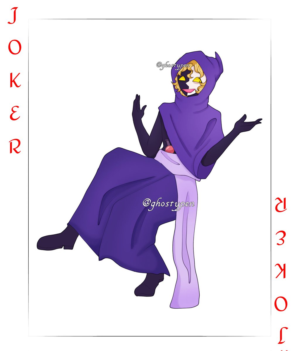 Joker | Card Deck

Finally started working on these! Oc card Deck!
Im stealing a bunch of characters and making a deck out of it

Singe belongs to: @skskooponies
---
#singe #oc #ocart
#pokercard