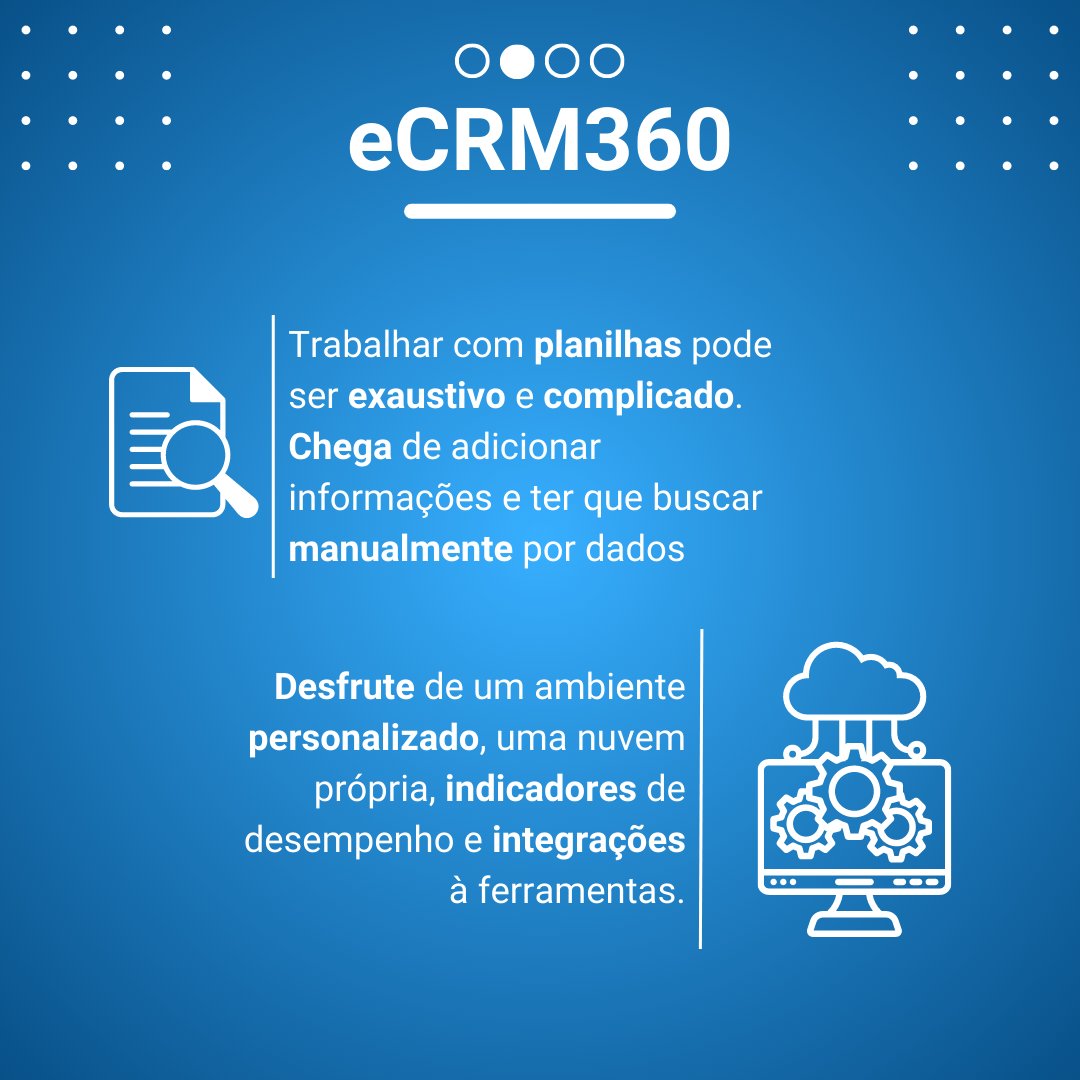 ecrm360's tweet photo. Transforme o uso de planilhas e unifique suas atividades com o eCRM360! 💡
Automatize suas planilhas e seus processos com indicadores de desempenho, desde o pré até o pós-vendas.
Venha para o futuro do CRM!

#crm #inovação #ecrm360 https://t.co/S3l4100m2r