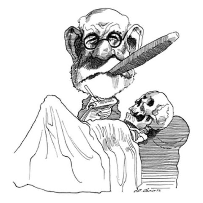 For Sigmund Freud's birthday, great caricatures by David Levine