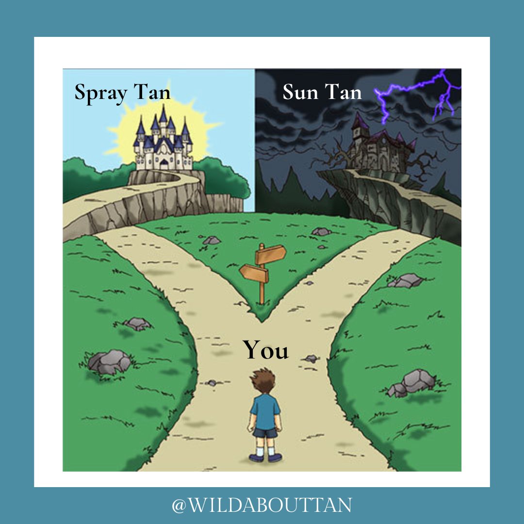 WildAboutTan's tweet photo. Don't go to the dark side this summer! ☀️

Stick with spray tans to keep your skin healthy, it'll thank you for it.

https://t.co/9DnyIHwfRm

#spraytanningtip #spraytantip #tanningtip https://t.co/arzwRYsiuY