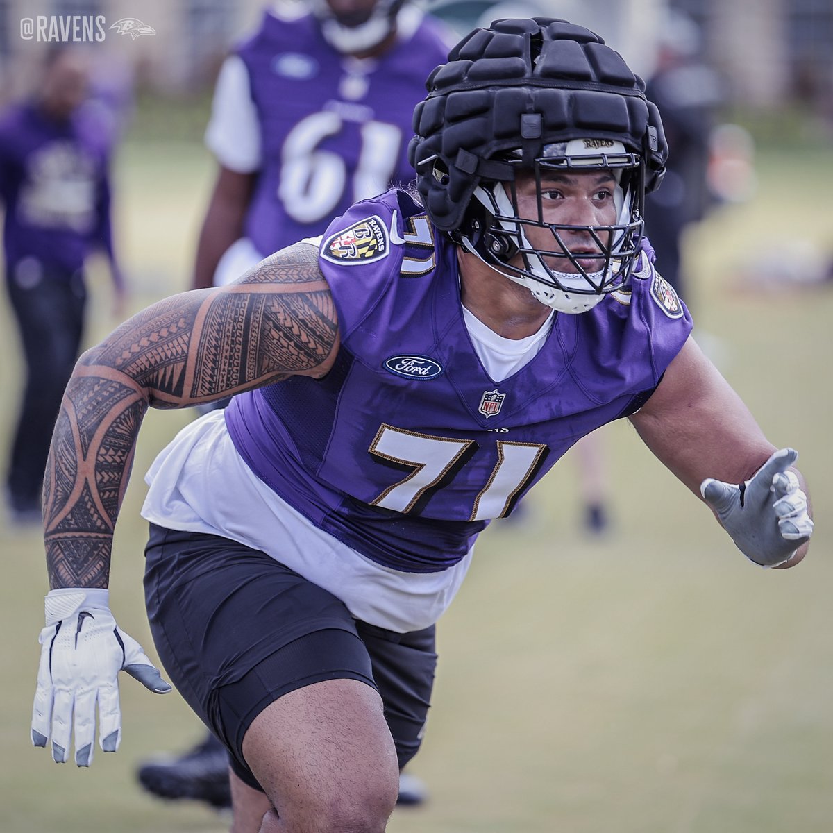 Ravens's tweet photo. Rookie camp work underway ❗️ https://t.co/ndSAUho37R