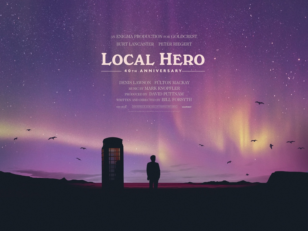 ThePCCLondon's tweet photo. Celebrate 40 Years of Bill Forsyth's eccentric culture clash comedy starring Burt Lancaster &amp; Peter Riegert! LOCAL HERO returns to our screen from 35mm on 19th &amp; 25th May! Don't miss this 100% Fresh Scottish classic! 🎟️ https://t.co/vzzHdSMyej

#LocalHero40 https://t.co/uMhFcwLttw