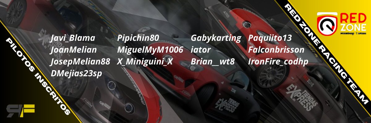 Pilotos inscritos de: <a href="/RedZone_Racing/">Red Zone Racing Team</a> ⭕