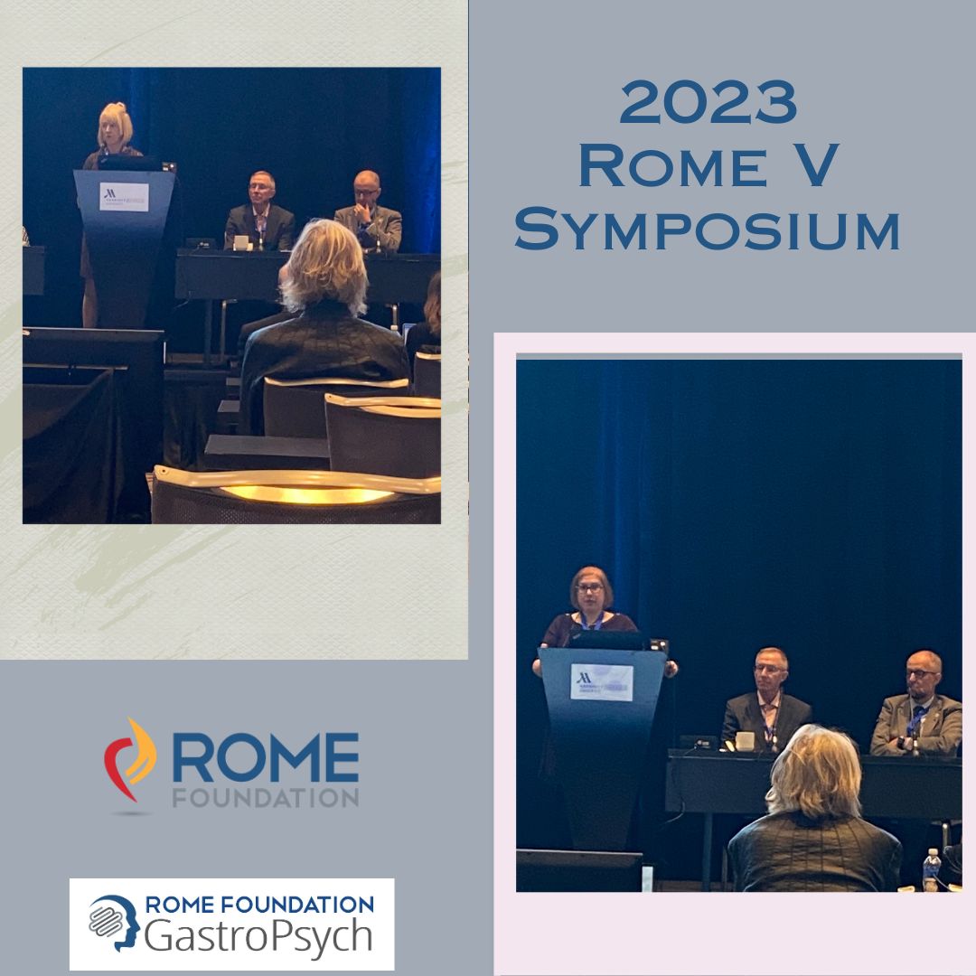 Tamieka Blair (@gastropsychadmn) on Twitter photo Informative presentations given by the #RomeFoundation's COO & Exec. Dir. @JohannahRuddy & <a href="/RomeGastroPsych/">Rome PsychoGastroenterology</a> Chair/ <a href="/RomeFoundation/">Rome Foundation</a> board member @drlauriekeefer during the #RomeV Symposium at <a href="/DDWMeeting/">Digestive Disease Week</a>. #DGBI
Click link to learn more about Rome V:
theromefoundation.org/rome-iv/rome-v/ Informative presentations given by the #RomeFoundation's COO & Exec. Dir. @JohannahRuddy & <a href="/RomeGastroPsych/">Rome PsychoGastroenterology</a> Chair/ <a href="/RomeFoundation/">Rome Foundation</a> board member @drlauriekeefer during the #RomeV Symposium at <a href="/DDWMeeting/">Digestive Disease Week</a>. #DGBI
Click link to learn more about Rome V:
theromefoundation.org/rome-iv/rome-v/