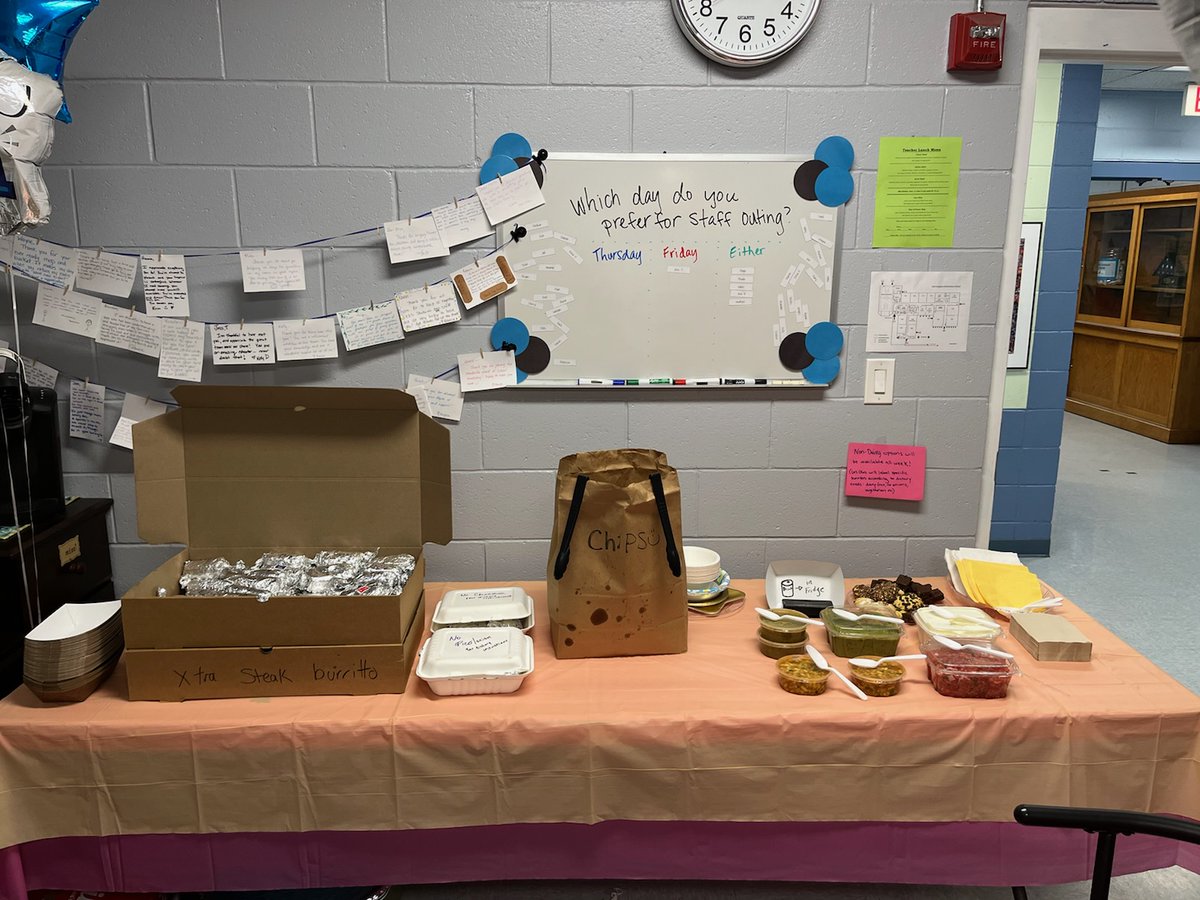 EKESCommunity's tweet photo. A big thank you to the EKES PTO and families for a wonderful teacher appreciation week. The teachers and staff felt so much appreciation throughout each thoughtfully planned day. We are so grateful to be part of such a supportive community. https://t.co/O2FJ8Y4hg0