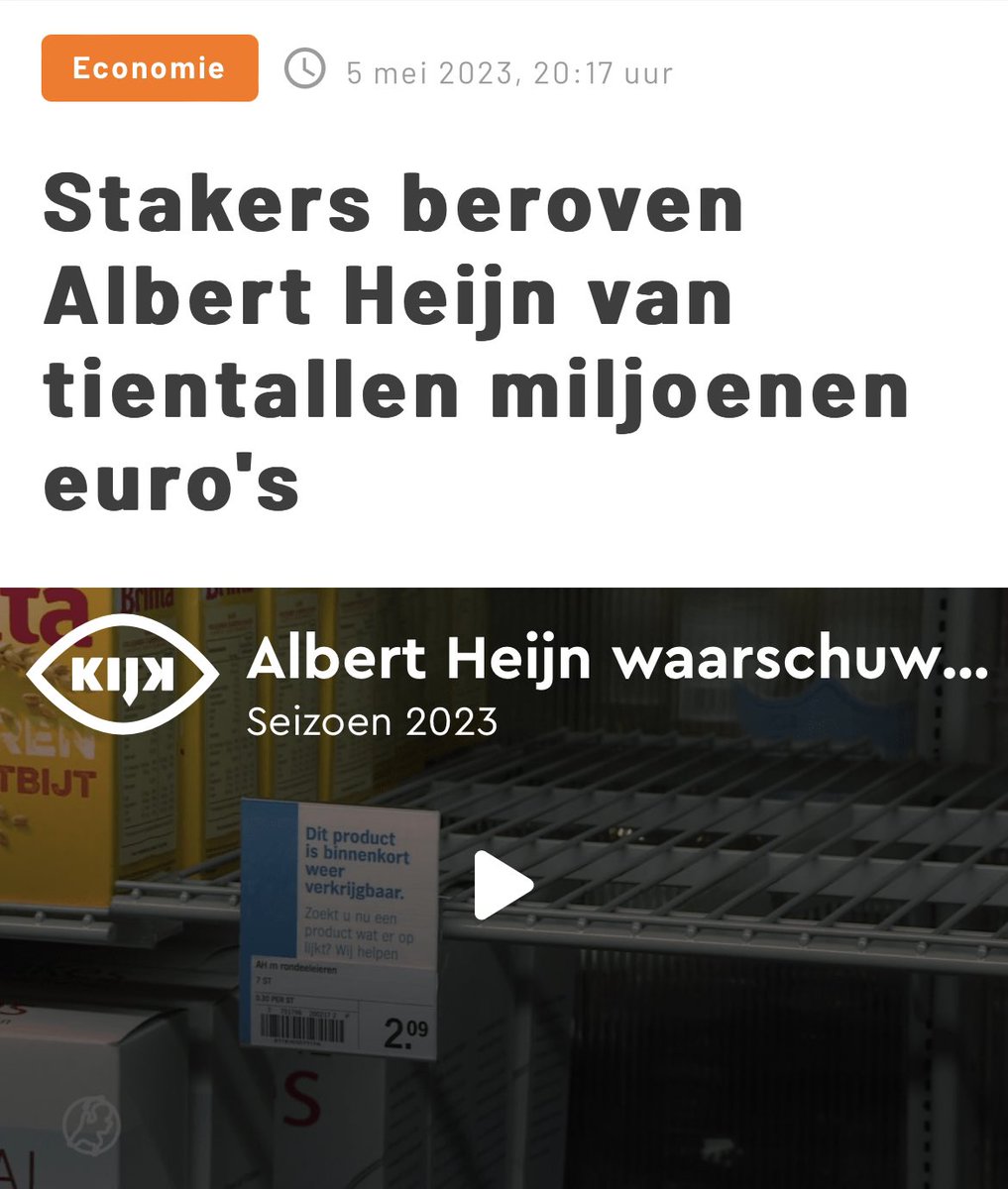 Maarten Hopman on Twitter "Albert Heijn berooft werknemers van
