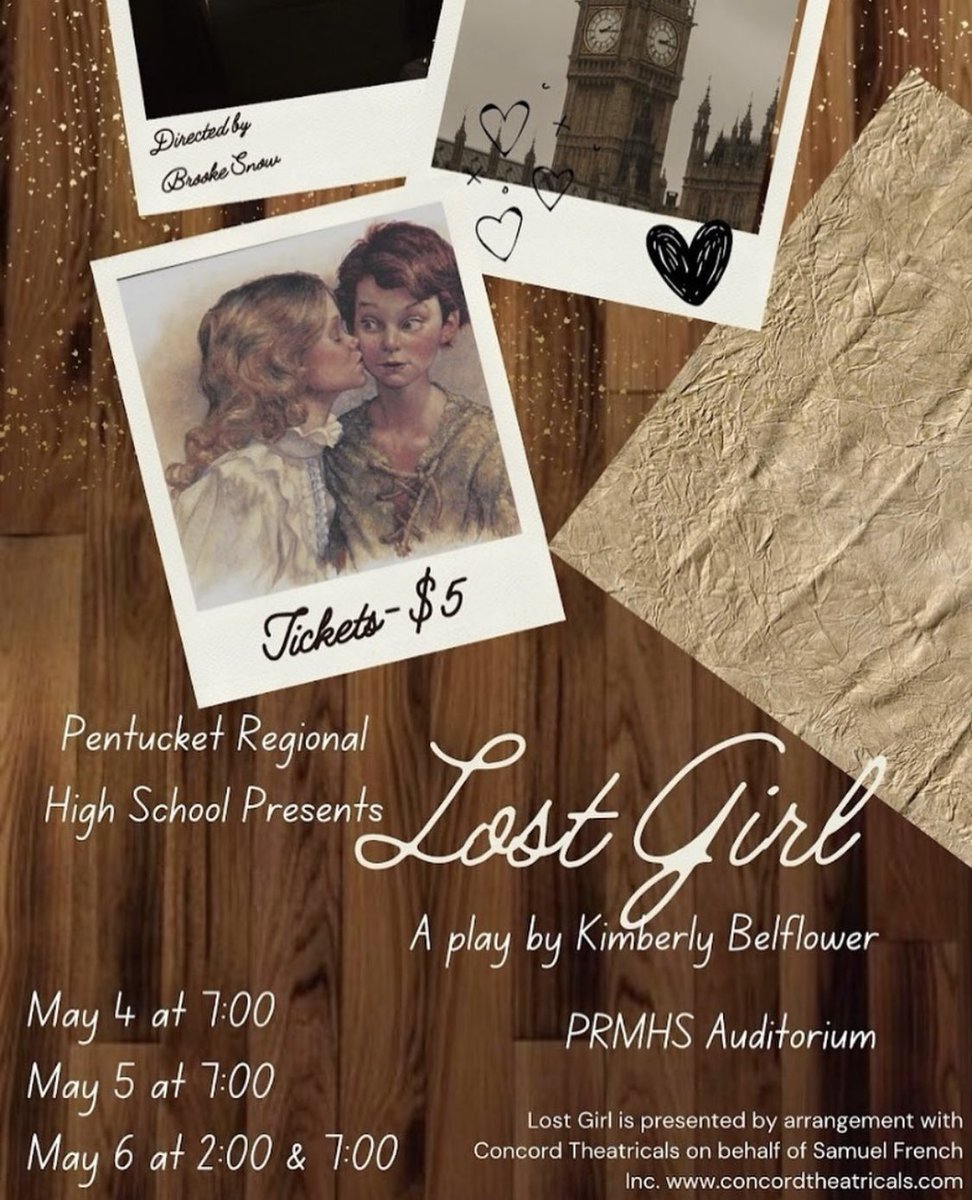 Congrats to the cast &amp; crew of “Lost Girl” for their amazing opening night performance!

Don’t worry if you missed it, there are 3 more chances to see “Lost Girl” at the PMHS!

5/5 @ 7pm
5/6 @ 2pm &amp; 7pm!

#pentucket #lostgirl #paf #westnewbury #groveland #merrimac #theatre #arts