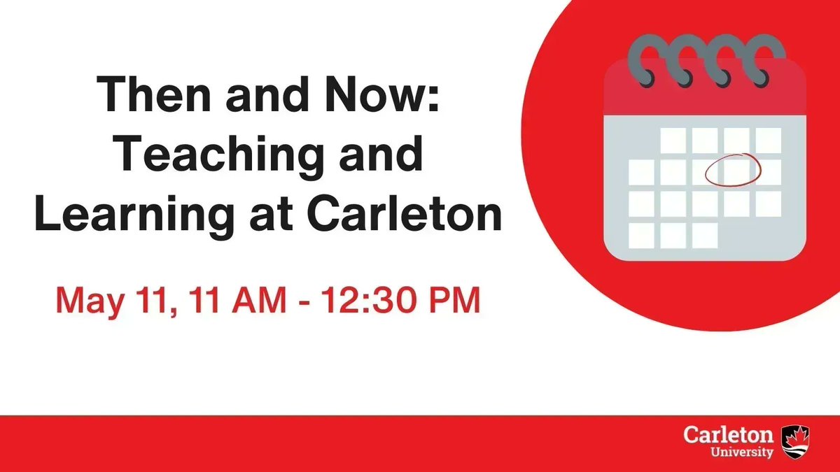 Carleton University Teaching & Learning Services (@cu_teaching) on Twitter photo What does teaching and learning mean to you? Please join us next week at our panel event to explore this question and celebrate 30 years of teaching and learning at <a href="/Carleton_U/">Carleton University</a>. Find more details and register here: buff.ly/3L00cMp What does teaching and learning mean to you? Please join us next week at our panel event to explore this question and celebrate 30 years of teaching and learning at <a href="/Carleton_U/">Carleton University</a>. Find more details and register here: buff.ly/3L00cMp