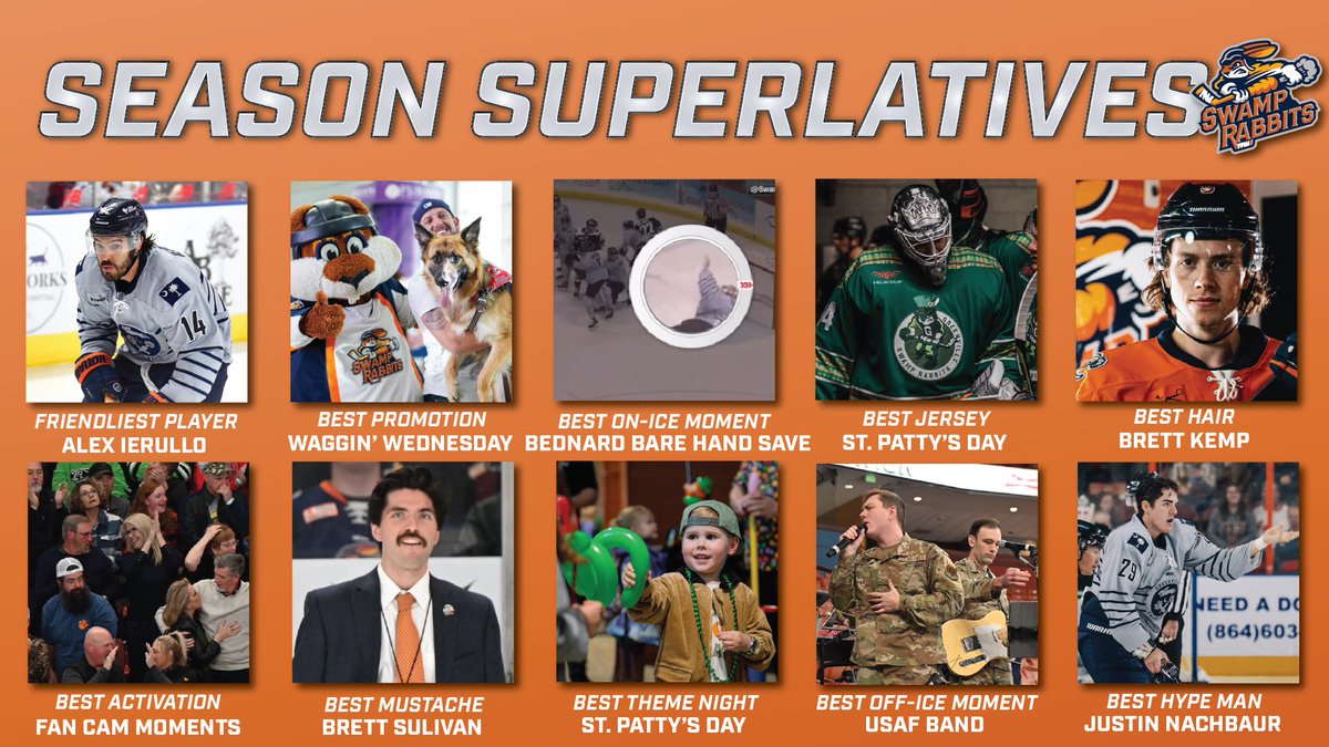 SwampRabbits's tweet photo. YOU voted and the results are in👀

Take a look at the Fan Favorite moments from this year!#GoBits https://t.co/VWRQekDaHe
