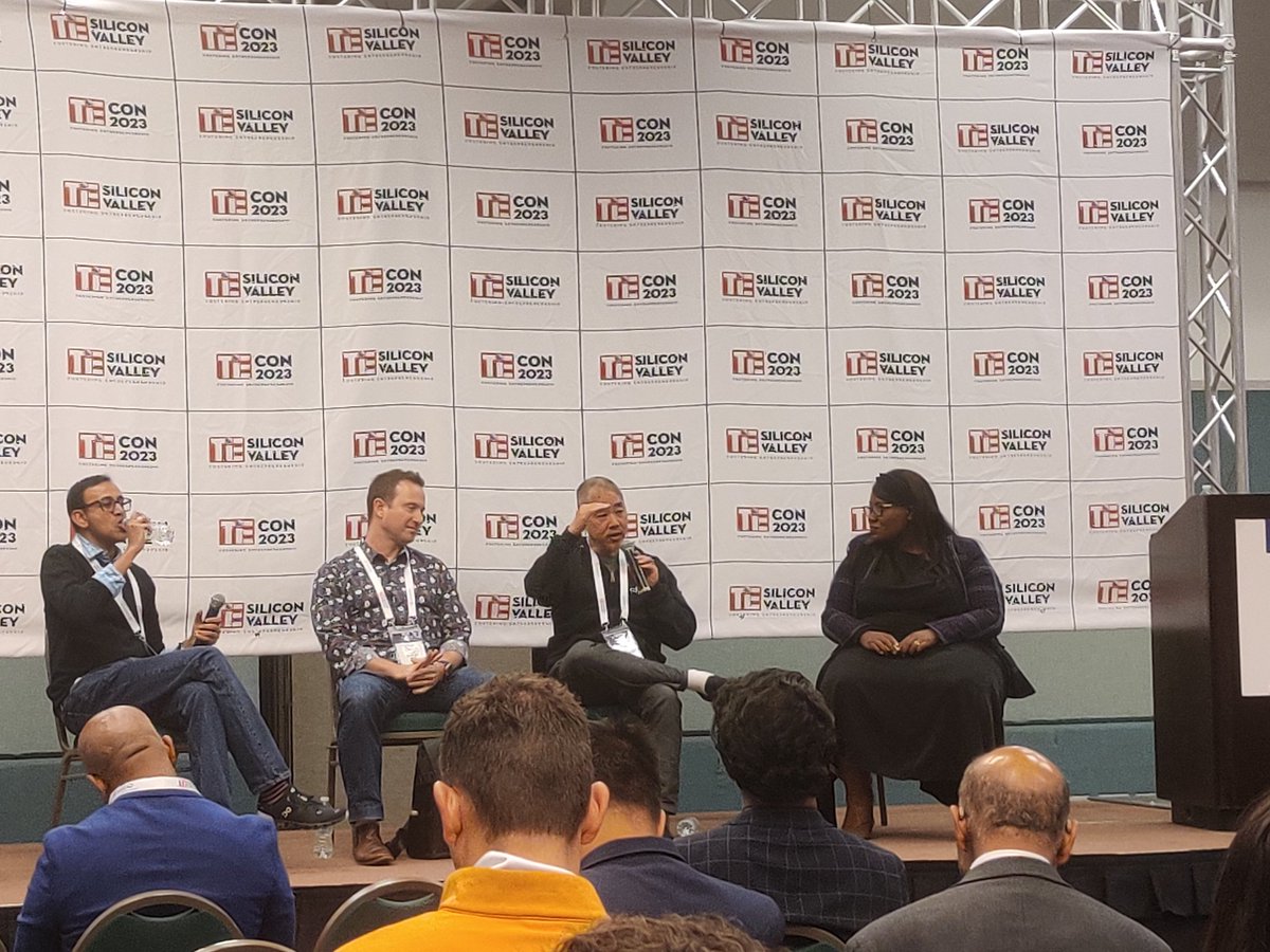 poonamdk's tweet photo. "Fintech and crypto coming together is a good thing."
 @DamiOsunsanya @OpportunityFund  #TiEcon2023 #Web3 &amp; #Metaverse on 5.5.23 11:30 AM, @SantaClara_CC Hall J&amp;K @TiESV @mikojava @GumiCryptos @OrionParrott @OrangeDAOxyz
@SirBlueBorg @generalcatalyst https://t.co/2oa4y66NUd
