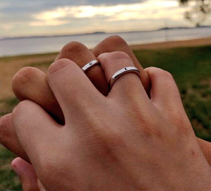 Omar_allsos's tweet photo. Look at our rings.  I am the sun and he is the moon https://t.co/wA4IwxXtEj