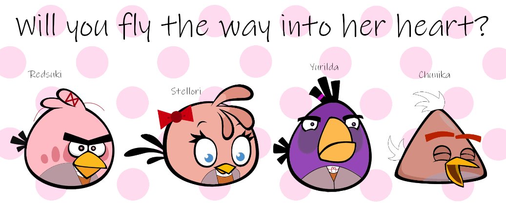 angry dokis #ddlc #DokiDokiLiteratureClub #ddlcfanart #natsuki #ddlcnatsuki #monika #monikaddlc #yuri #yuriddlc #sayori #Sayoriddlc #AngryBirds