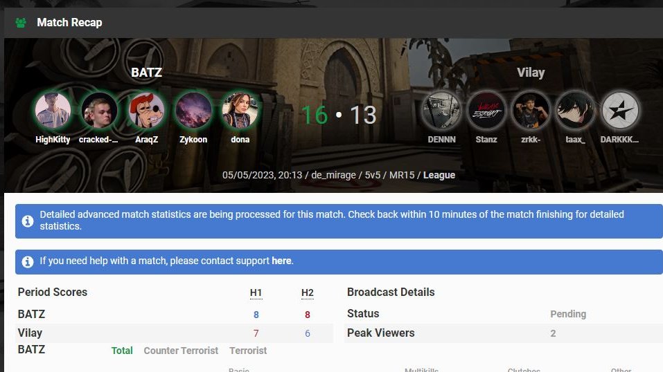 BATZ CSGO tweet media