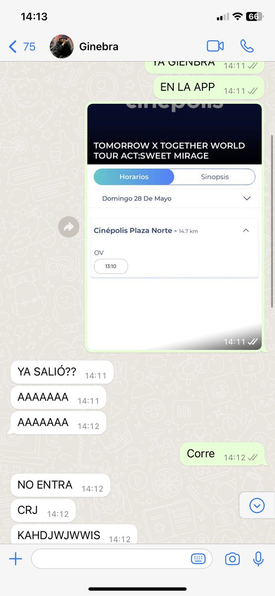 omixiz's tweet photo. PORQUE MIERDA AHORA CUANDO ENTRO YA NO APARECE 
#SweetMiragePeru
#TXT_PERU @TXT_bighit @TXT_members @CinepolisPE https://t.co/2hX9QQZnzK