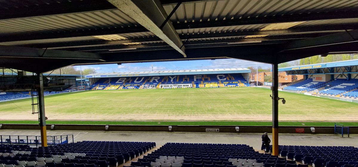 I took this last Monday, Can't wait to be back here soon. ⚪️🔵#UTS #BuryFC #GiggLane #Shakers