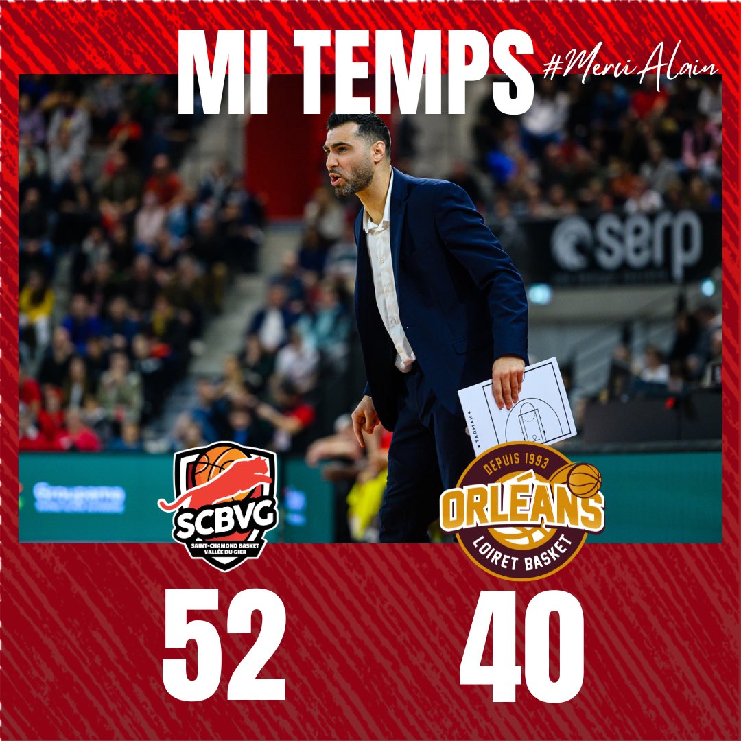 scabbasket's tweet photo. 𝗚𝗔𝗠𝗘 𝗗𝗔𝗬 ⚔️
PROB - J33
QT1⚪️ QT2🔴 QT3⚪️ QT4⚪️
@SCBVG 52-40 @OLB45
Le SCBVG est devant à la mi-temps avec un Jonathan Hoyaux en feu : déjà 23 points ! 🔥
A suivre en direct sur LNB TV ➡️ https://t.co/6WxWyRSwzS
#GOSCBVG #ENSEMBLE #MERCIALAIN https://t.co/GKGdMdxKnO