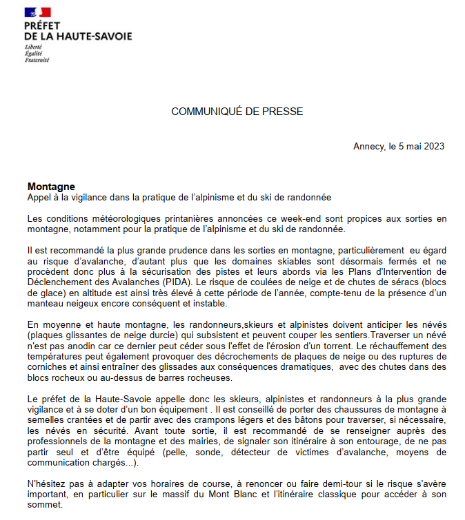 Demain, il fera beau en #montagne &amp; vous serez nombreux en altitude ou sur les chemins de randonnée. ‼️ le manteau neigeux est très instable . De + les domaines skiables sont désormais fermés &amp; ne procèdent plus à la sécurisation des pistes et leurs abords. + d'infos ⤵️