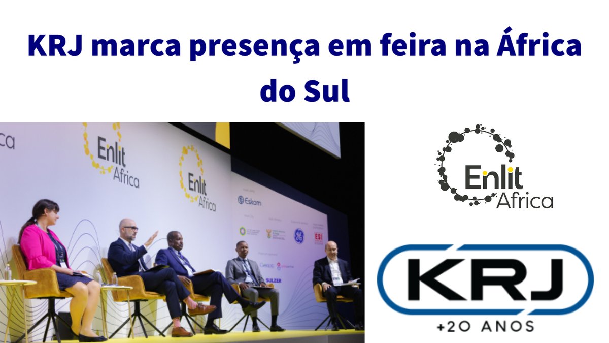 KRJCONECTORES's tweet photo. Com mais de duas décadas de atuação no mercado elétrico, a KRJ participa da Enlit Africa. De 16 a 18 de maio, acontecerá na maior capital da África do Sul, reunirá as novidades de empresas relacionadas aos setores de engenharia elétrica, iluminação e serviços elétricos. https://t.co/FX6XDtT3Ad