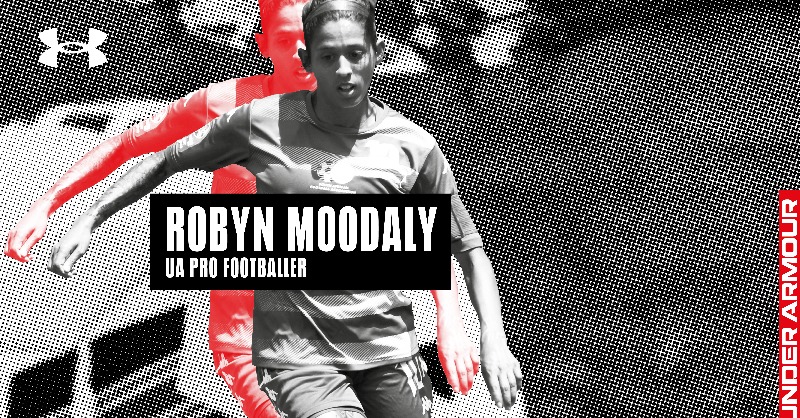 underarmourza's tweet photo. Introducing @robynmoodaly - Banyana Banyana’s midfielder and the embodiment of hard work! #ProtectThisHouse