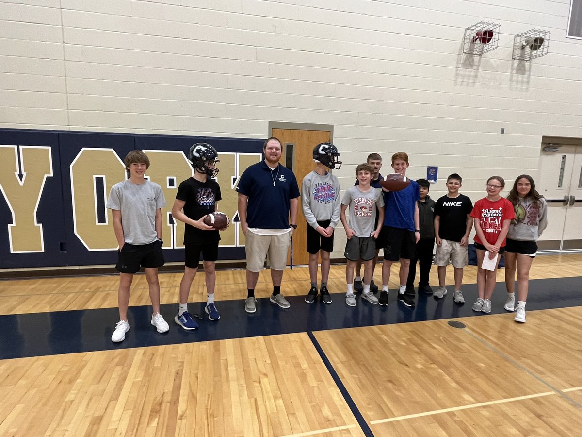 This afternoon we had over 30 careers present to our Ss <a href="/YmsDukes/">York Middle School</a>. Thank you to <a href="/PatrickDaberkow/">Patrick Daberkow</a> and coaches <a href="/CUNE/">Concordia University, Nebraska</a> who helped make today a success. #yorkdukes