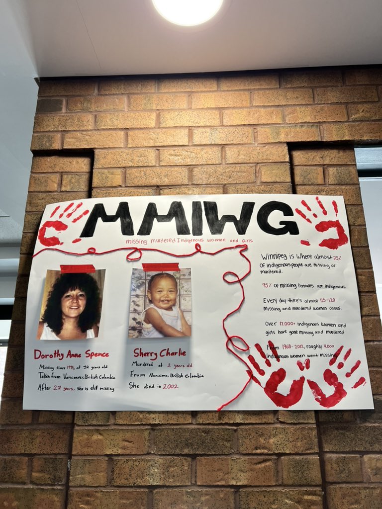 MrsChampigny's tweet photo. Indigenous women, girls and two spirit are more than just an avoidable statistic- we can be a part of a solution through awareness and accountability. What actions are we taking to cultivate change? There are 231 calls to justice. Start with one. @AllSaintsOCSB #MMIWG2S https://t.co/91EkAxsORh