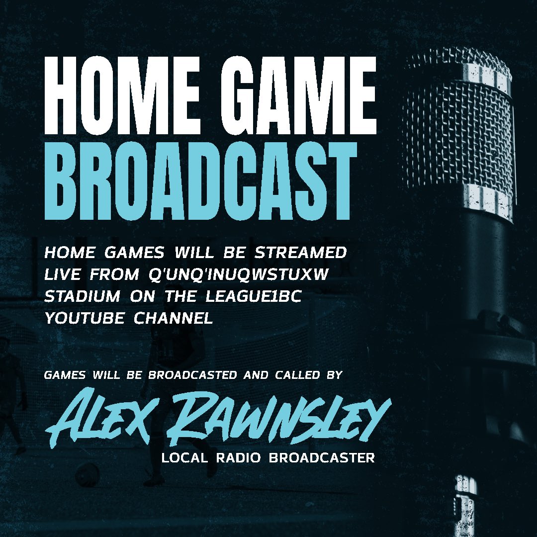 Far away fans of HFC can still be apart of the action. All home games will be broadcasted to the <a href="/League1BC/">League1 British Columbia</a> YouTube channel. The talented <a href="/alexrawnsley/">Alex Rawnsley</a> will be calling the game live from Q stadium. 
#ForTheHarbour
#HarboursideFC