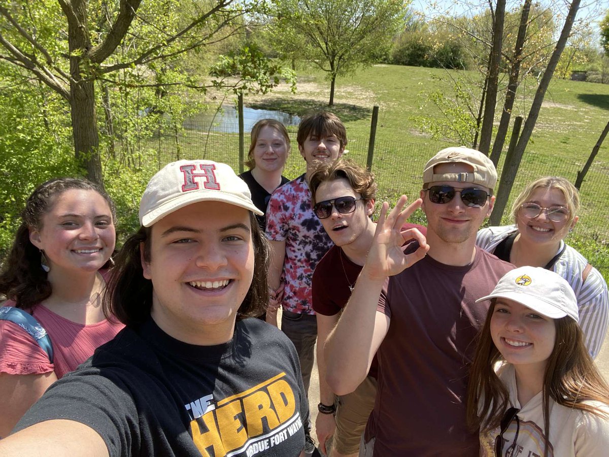 PFWTheHerd's tweet photo. Some of the HERD went out to @fwkidszoo to celebrate the end of the year. Hey @coachcoffman! Look what we found! RIDE THE WAVE BABY!!!! 🌊🦣👊

#FeelTheRumble #RideTheWave #PFW #purduefortwayne #HERDthat #theHERD https://t.co/JnyhLzWaFS