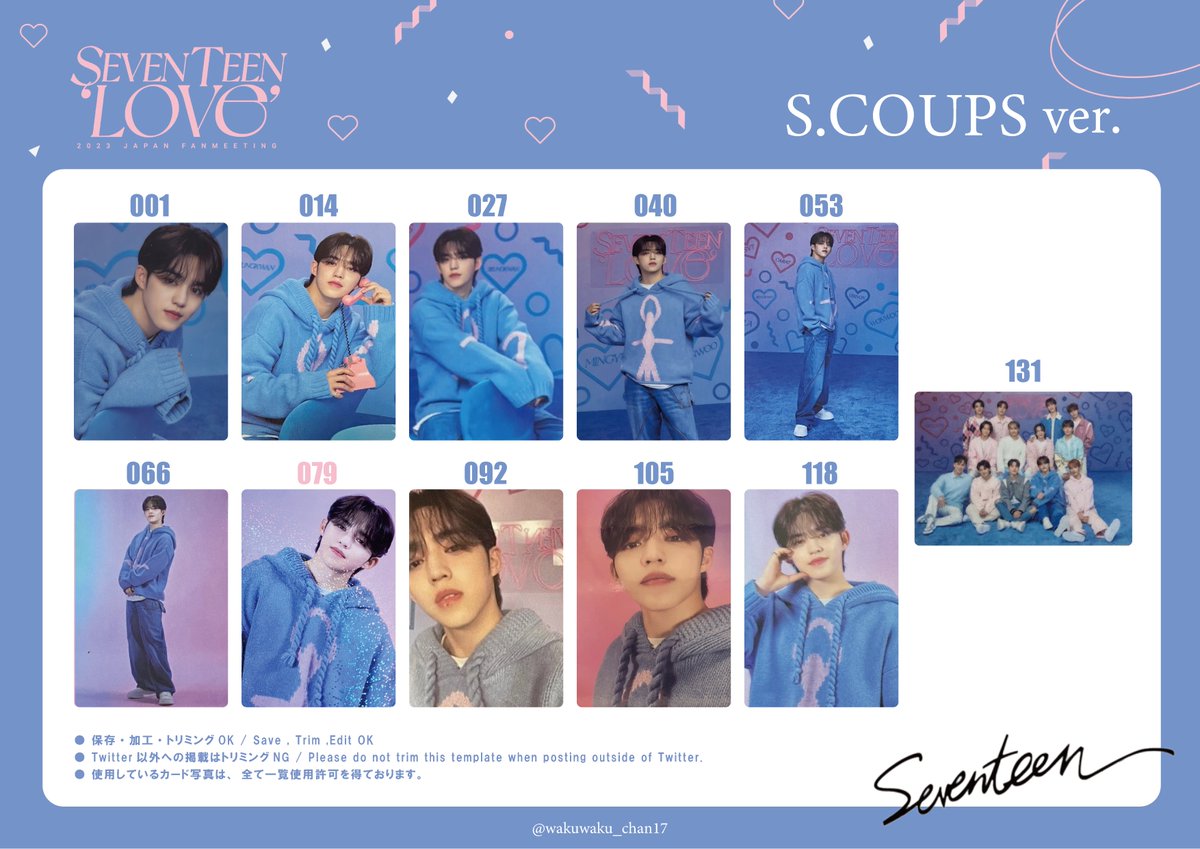 SEVENTEEN ドギョム　 LOVE ペンミ　トレカ　コンプ　コンプリート SEVENTEEN LOVE トレカ コンプ コンプリート ペンミ SEVENTEEN
