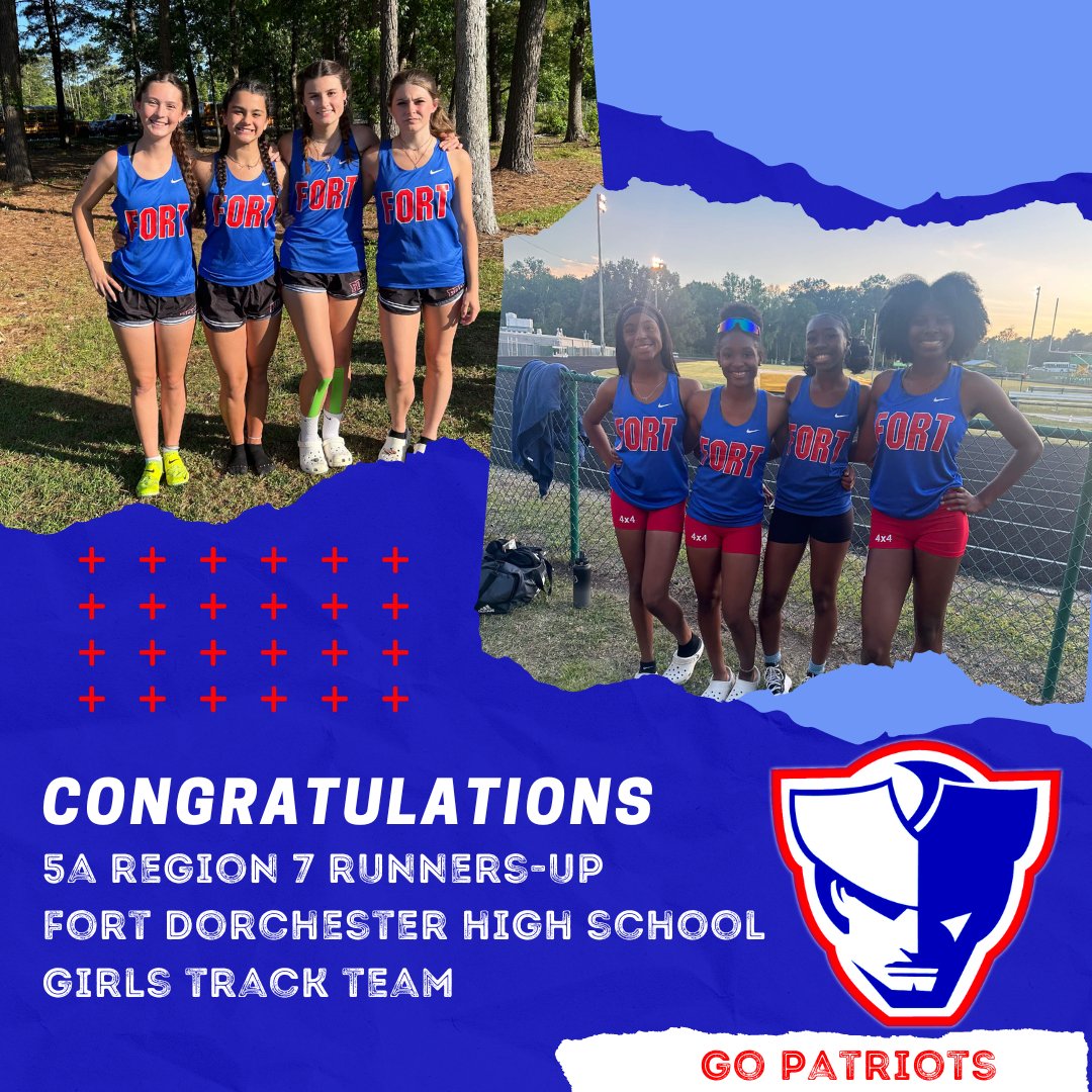 FortTrack's tweet photo. Congratulations to our Girls Team who finished as the 5A Region 7 runners-up! These young ladies (all members at pictured) worked hard to reach this goal. #fdtrack #fdpatriots #patriotpride #alwaysreppin https://t.co/Ku8UrL1FOX