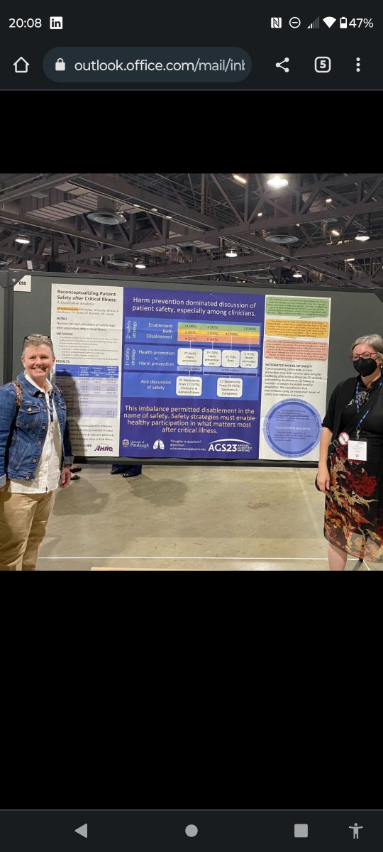 Wendy Romero and Dr. Leslie Scheunemann at the #AGS23 <a href="/lpscheun/">Leslie Scheunemann, MD MPH</a> <a href="/AGSJournal/">JAGS</a>