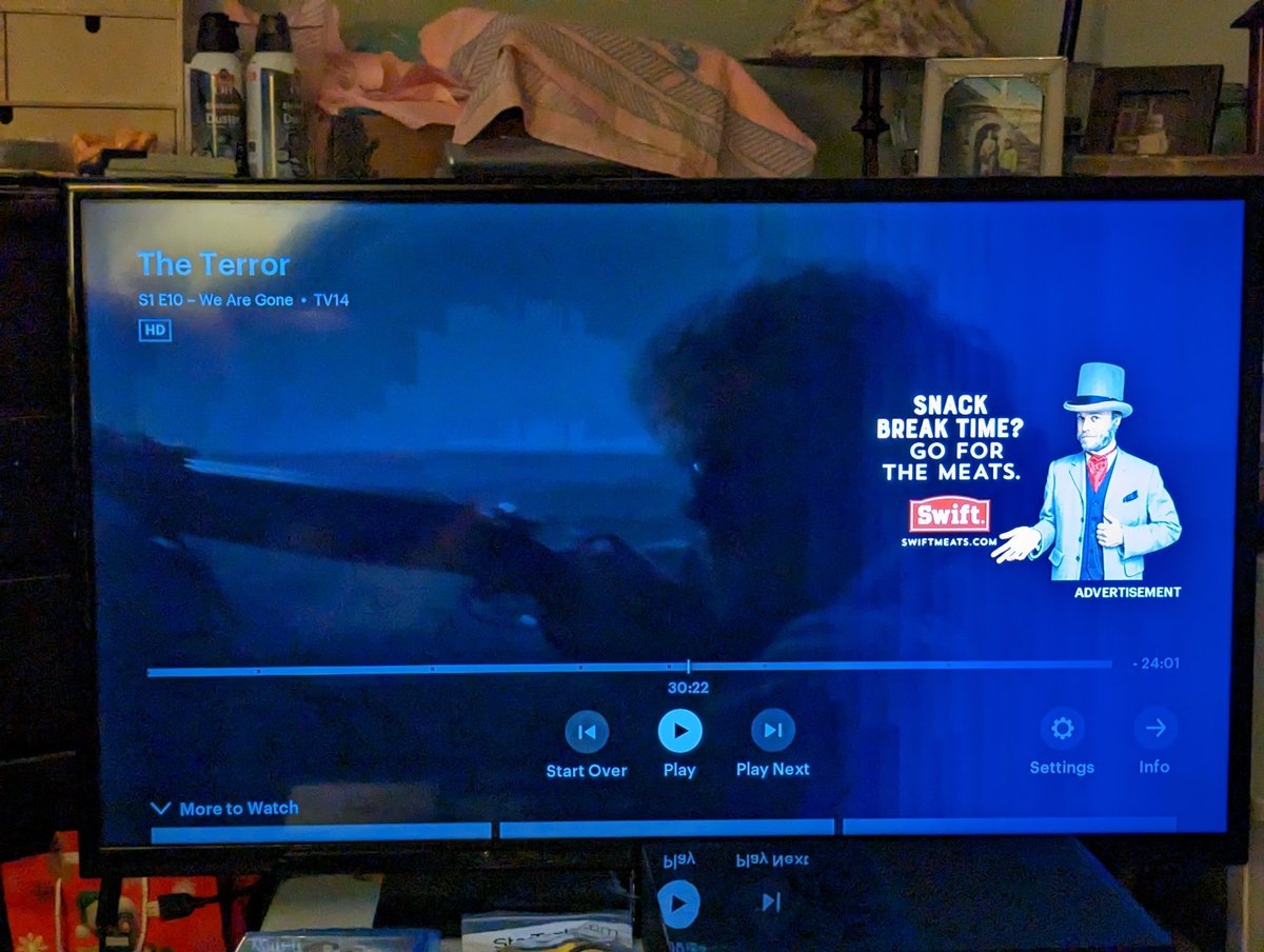 Watching #theterror and Hulu gave me the best/worst ad of all time 🤣💀