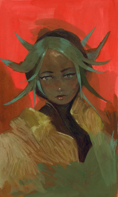  - acrylic gouache on paper 10 x 17 cm