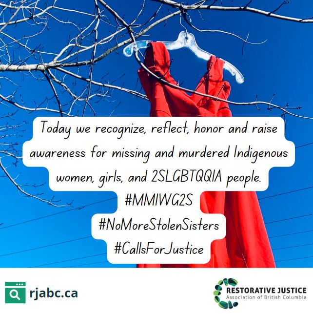 rjabc_'s tweet photo. Today is the National Day of Awareness for Missing and Murdered Indigenous Women, Girls, and 2SLGBTQQIA people. Red dresses are a symbol to bring attention to the disproportionate rates of violence experienced by them.
#CallsForJustice https://t.co/eOEXzc1dMo