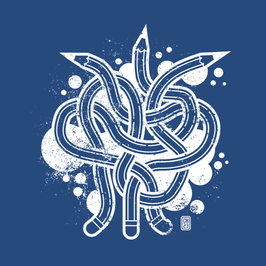 SpriteAttack's tweet photo. I had an idea for a nice T-shirt print and decided to have some fun with the shapebuilder tool... 🙂
#affinity #affinitydesigner #affinitybyserif #shapebuilder #vectordesign #graphicdesign #illustration #tshirt #print #pencils #grunge https://t.co/Rep3dF4mSD