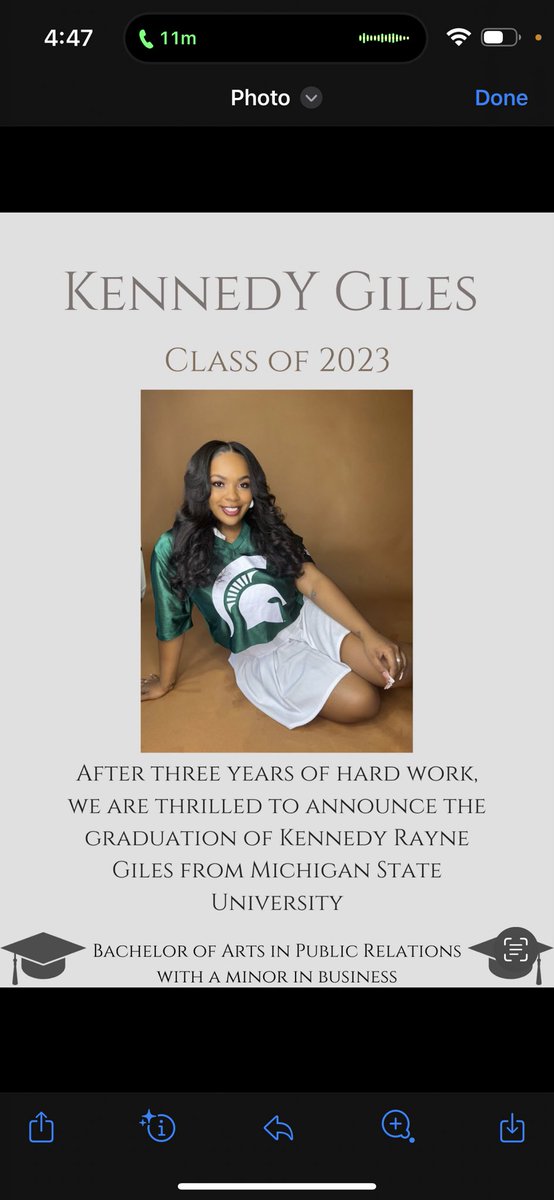 TaneiaGiles's tweet photo. Headed to MSU for my daughter Kennedy’s graduation. https://t.co/Ro24riBo5i